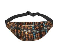 Primitive Totem Boys large waist bag, travel crossbody waist bag, suitable for enjoying sports, running, cycling, travel, fishing