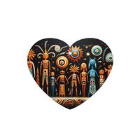 Primitive Totem Car air freshener, 4-pack, lavender scent, hanging type, long-lasting fragrance, for car interior decoration.