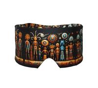 Primitive Totem Unisex Side Sleeping Headband, Sleeping Eye Mask and Ear Muffs, (26.8 * 4.3 inches), Indoor and Outdoor Travel Yoga Adjustable Comfort Eye and Ear Muffs,