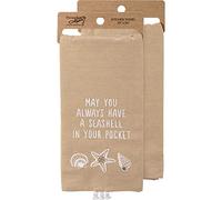 Primitives by Kathy 113749 Kitchen Towel A Seashell in Your Pocket, Cotton