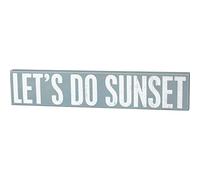 Primitives by Kathy Box Sign, 30 by 6-Inch, Let's Do Sunset