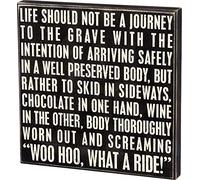 Primitives by Kathy - Box Sign - WHAT A RIDE!