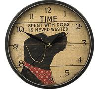 Primitives by Kathy Clock, Time With Dogs, Wood, Paper, Glass, Metal