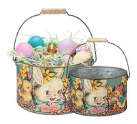 Primitives by Kathy Decorative Bucket Set, Multicolor