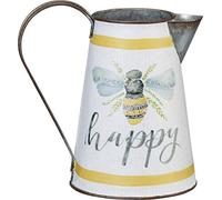 Primitives by Kathy Decorative Metal Pitcher, Medium, Happy Humble