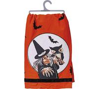 Primitives by Kathy Dish Towel, Cotton, Velvet, Witch, 28 x 28-Inch