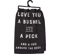 Primitives by Kathy Farmhouse Dish Towel, 28 in x 28 in, Bushel and A Peck