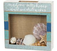 Primitives by Kathy Home Décor Shell Holder, 10" Square x 2.25", Multicolor