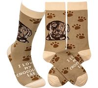 Primitives by Kathy I Love My Chocolate Lab Socks