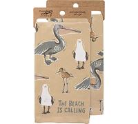 Primitives by Kathy Kitchen Towel - The Beach is Calling 26.00" x 20.00"