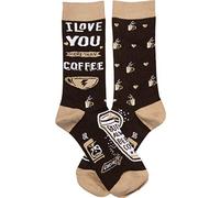 Primitives by Kathy LOL Made You Smile Gift Socks, Brown