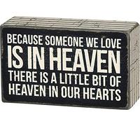 Primitives by Kathy Someone We Love in Heaven Bereavement Box Sign