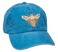 Primitives by Kathy Women's Baseball Cap-Bee Happy, Blue, One Size-Large