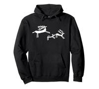 Primitivo Series: Deer Camuni Nature Animals Prehistory Pullover Hoodie