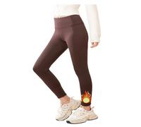 PrimLenticul Running Leggings for Women Shaping Tummy Control, Gym Pants Women for Everyday (Coffee Brown)