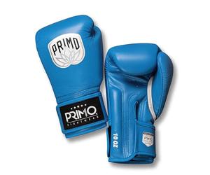 Primo Emblem 2.0 Mayan Blue Boxing Gloves - Genuine Leather - Blue - 12 oz