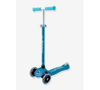 Primo Foldable Lights - Light-Up Foldable 3-Wheel Scooter - GLOBBER petrol blue