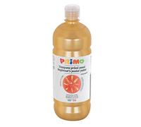PRIMO Morocolor 204BR1000920 First Steps Bright Gouache 1000 ml, Gold, Coloured Gouache in Bottle, Bright Washable Colours, Recommended for Those Who Start Painting, 204BR1000920