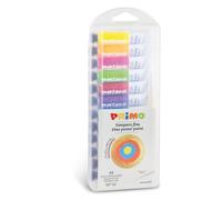 PRIMO Morocolor, Tempera to paint 8 metallic colors 4 fluorescent colors, washable tempera for children tempera colors in 12ml aluminum tube, extra high pigmentation coverage Made in Italy