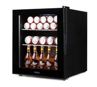 PRIMO PR178BC Beverage Fridge - Minibar - Mini Fridge - Glass Door - Free Standing - 46L - D - Black