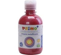 Primo School paint, craft paint for children with metallic look, 300 ml with dosing cap (red)