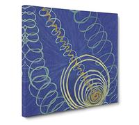 Primordial Chaos No.16 by Hilma af Klint Canvas Print | Gallery Wrapped 30mm Frame Wall Art | 14x14 inches | Ready to Hang | Classic Picture | Living Room Bedroom Lounge Office