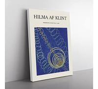 Primordial Chaos No.16 By Hilma Af Klint Exhibition Museum Painting Canvas Wall Art Print Ready to Hang, Framed Picture for Living Room Bedroom Home Office Décor, 50x35 cm (20x14 Inch)