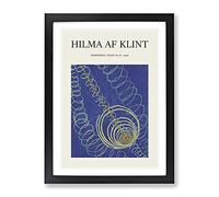 Primordial Chaos No.16 By Hilma Af Klint Exhibition Museum Painting Framed Wall Art Print, Ready to Hang Picture for Living Room Bedroom Home Office Décor, Black A3 (34 x 46 cm)
