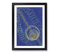Primordial Chaos No.16 by Hilma Af Klint Framed Print | A2 Black Framed Wall Art | Ready to Hang | Modern Nature Picture | Living Room Bedroom Lounge Office