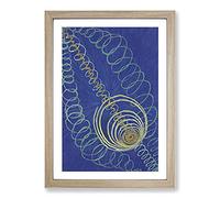 Primordial Chaos No.16 by Hilma Af Klint Framed Print | A2 Oak Framed Wall Art | Ready to Hang | Modern Nature Picture | Living Room Bedroom Lounge Office