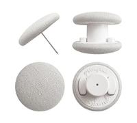 Primpins Duvet Clips - Classic Linen - 20 Colors Available - Double Sided Pin Fasteners - Prevents Comforter from Shifting in Cover (Set of 8, Light Grey)