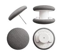 Primpins Duvet Clips - Classic Linen - 20 Colors Available - Double Sided Pin Fasteners - Prevents Comforter from Shifting in Cover (Set of 4, Dark Grey)