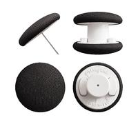 Primpins Duvet Clips - Classic Linen - 20 Colors Available - Double Sided Pin Fasteners - Prevents Comforter from Shifting in Cover (Set of 8, Black)