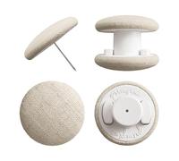 Primpins Duvet Clips - Classic Linen - 20 Colors Available - Double Sided Pin Fasteners - Prevents Comforter from Shifting in Cover (Set of 4, Natural)