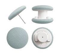 Primpins Duvet Clips - Classic Linen - 20 Colors Available - Double Sided Pin Fasteners - Prevents Comforter from Shifting in Cover (Set of 8, Dusty Blue)