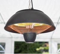 Primrose 1.5kW IP34 Infrared Hanging Patio Heater in Black Primrose Black