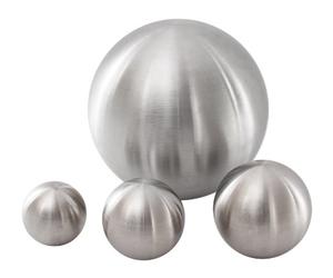 Primrose 10cm Brushed Stainless Steel Hollow Floating Gazing Globe Sphere Ornament Garden Decoration