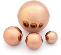 Primrose 10Cm Copper Effect Stainless Steel Gazing Globe Sphere Garden Ornament