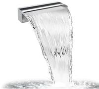 Primrose Stainless Steel Waterfall Blade Cascade Rear Supply (Sheer descent) 120cm in Silver Primrose Silver