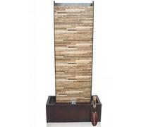 Primrose 120cm Venturi Wall Zinc & Brick Stone Water Feature for Indoor and Outdoor Use with LED Lights