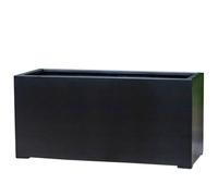 Primrose 120cm XL Fibrestone Trough Planter with Drainage Hole in Black