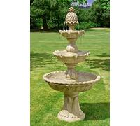 Primrose 150cm Regal Antique Effect 3 Tier Water Feature Self Contained Garden Fountain