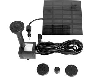 Primrose 1550LPH Solar Pump Kit for Outdoor Garden Water Feature Fountains with Lights and Backup Battery