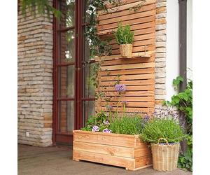 Primrose 173cm Pressure Treated Closed Style Wooden Trellis and Trough Planter