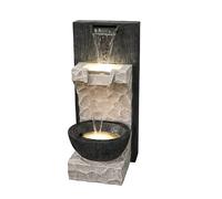 Primrose 2 Tier Basin Fall Cascade Water Feature with Lights 82cm