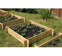 Lacewing 248 Litres - The Chamberlain Rectangular Wooden Raised Grow Bed 155cm x 80cm (H20cm)