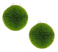Primrose 28cm Pair Of Artificial Topiary Balls Realistic UV Resistant Non-Fading Fake Plastic Grass