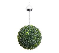Primrose 28cm Solar Powered LED Hanging Artificial Topiary Ball with Lights The Little Buxus Ball