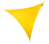 Primrose 2m Triangle Water Resistant Patio Sun Shade 96.5% UV Block Free Rope in Yellow Primrose Yellow
