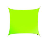 Primrose 3.6m Square Water Resistant Sun Shade Canopy 96.5% UV Block Free Rope in Lime Primrose Lime